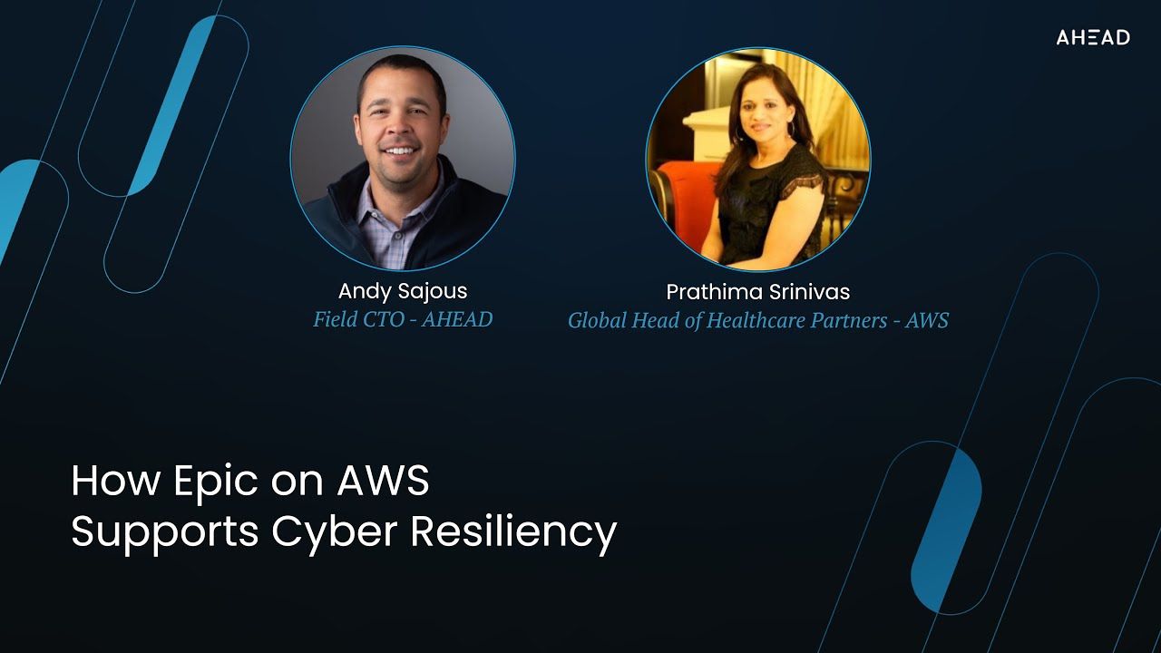 webinar banner for Epic on AWS supports cyber resiliency